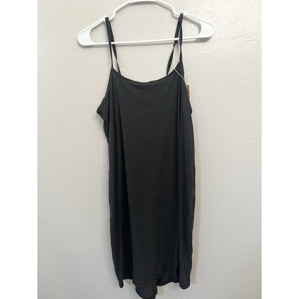 Skims Fits Everybody Slip Dress 2X Onyx NWT Brand New Black